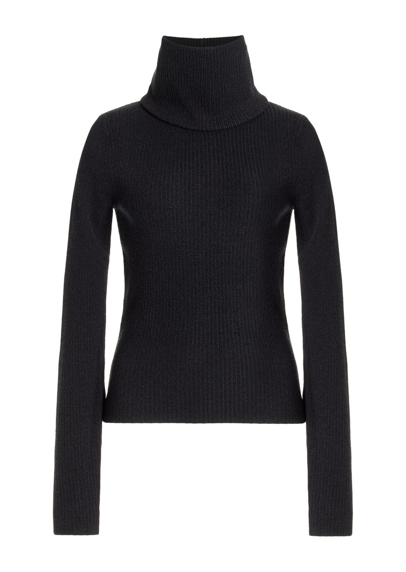 Proenza Schouler - Alyssa Cowl Neck Knit Sweater - Grey - S - Moda Operandi