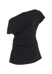 Proenza Schouler - Asymmetric Crepe Top - Black - US 4 - Moda Operandi