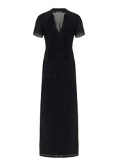 Proenza Schouler - Auden Textured-Knit Maxi Dress - Black - L - Moda Operandi