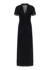 Proenza Schouler - Auden Textured-Knit Maxi Dress - Black - M - Moda Operandi