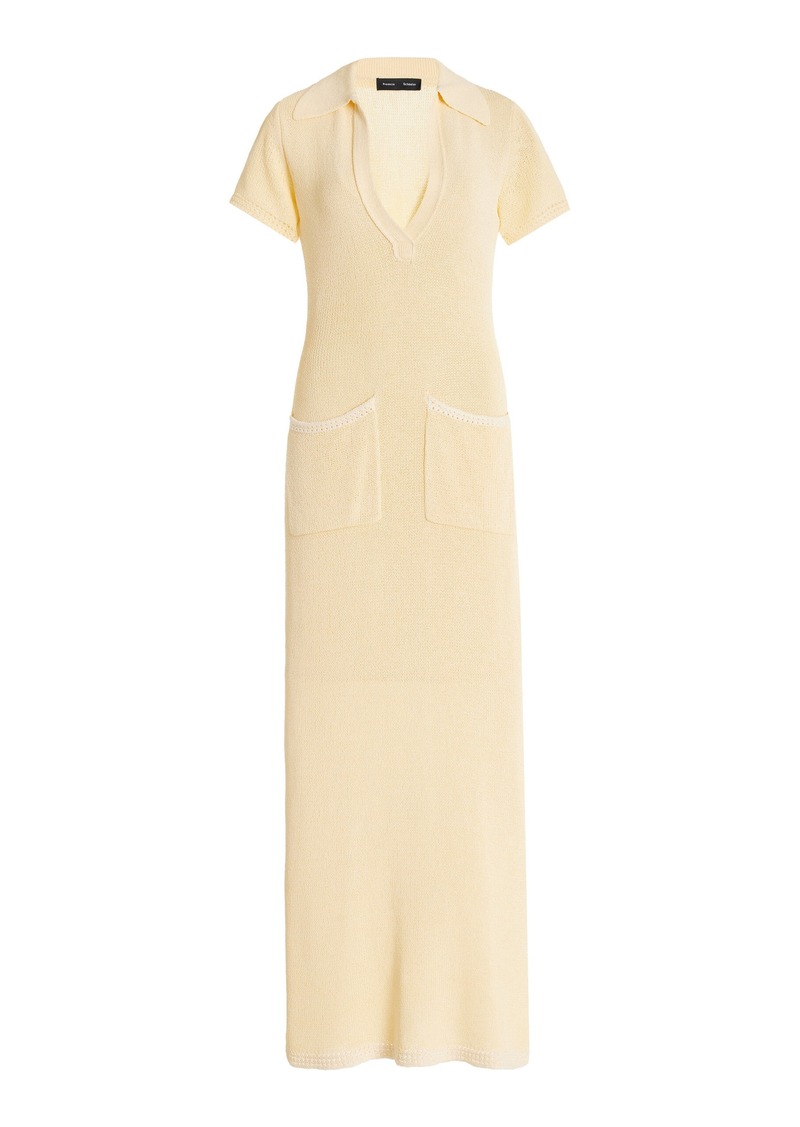 Proenza Schouler - Auden Textured-Knit Maxi Dress - Yellow - M - Moda Operandi