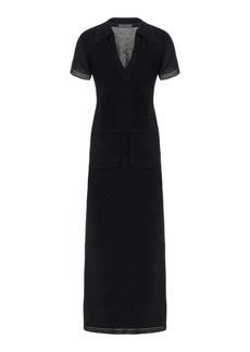 Proenza Schouler - Auden Textured-Knit Maxi Dress - Black - L - Moda Operandi