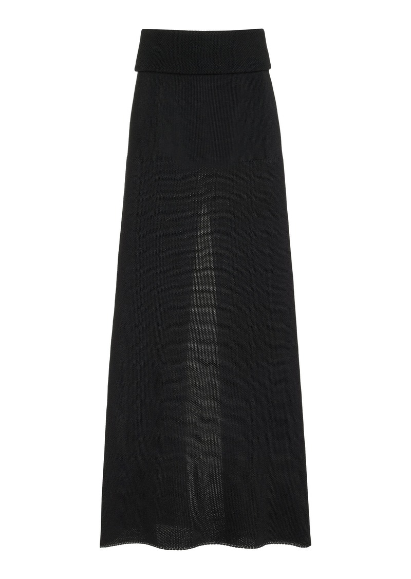 Proenza Schouler - Avalon Knit Maxi Skirt - Black - L - Moda Operandi