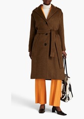 Proenza Schouler - Belted brushed wool-blend felt coat - Brown - US 4