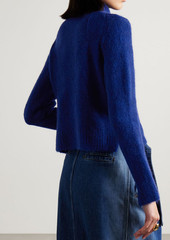 Proenza Schouler - Brigitt brushed knitted turtleneck sweater - Blue - S