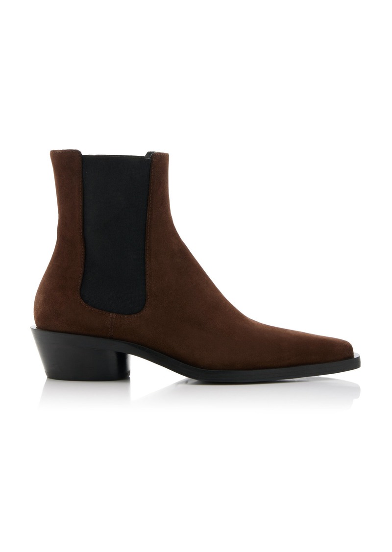 Proenza Schouler - Bronco Suede Chelsea Boots - Brown - IT 36 - Moda Operandi