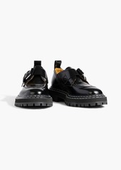 Proenza Schouler - Buckled glossed-leather brogues - Black - EU 42