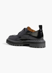 Proenza Schouler - Buckled glossed-leather brogues - Black - EU 42