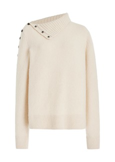 Proenza Schouler - Button-Detailed Eco-Cashmere Sweater - Ivory - XS - Moda Operandi