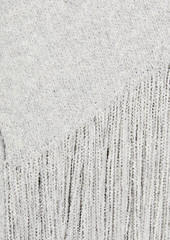 Proenza Schouler - Cape-effect fringed cotton-blend sweater - Gray - S