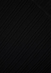 Proenza Schouler - Cutout ribbed-knit midi dress - Black - XS