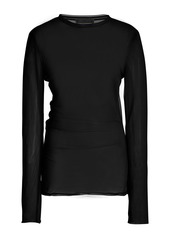 Proenza Schouler - Dara Layered Mesh Top - Black - L - Moda Operandi