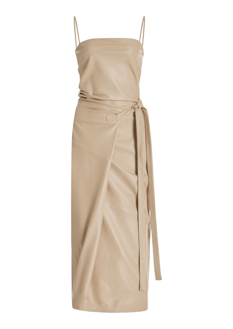 Proenza Schouler - Delancy Leather Midi Dress - Neutral - US 6 - Moda Operandi