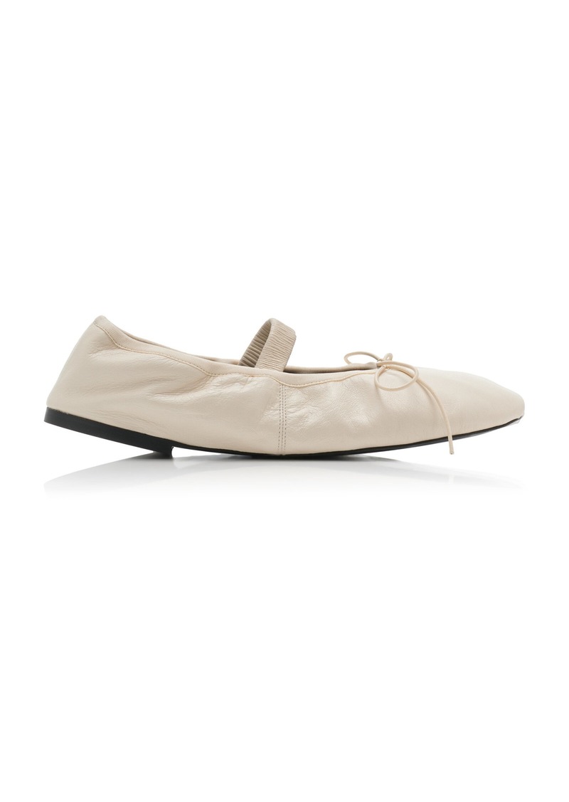 Proenza Schouler - Glove Leather Mary Jane Ballet Flats - White - IT 37 - Moda Operandi