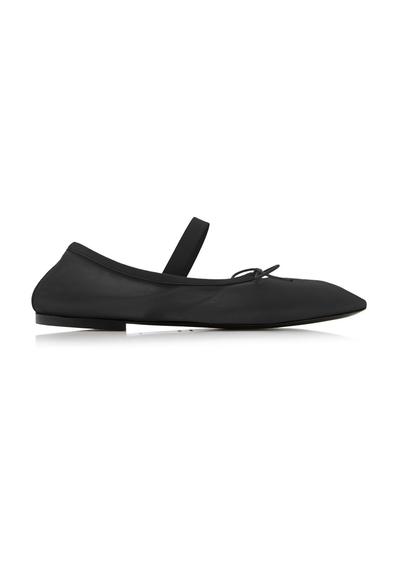 Proenza Schouler - Glove Mesh Mary Jane Ballet Flats - Black - IT 41 - Moda Operandi