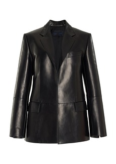 Proenza Schouler - Hayes Tailored Leather Jacket - Black - US 4 - Moda Operandi