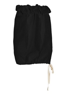 Proenza Schouler - Hayley Gathered Cotton Poplin Midi Skirt - Black - M - Moda Operandi