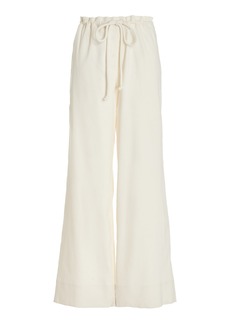 Proenza Schouler - Jade Eco-Linen Wide-Leg Pants - White - M - Moda Operandi