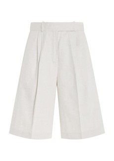 Proenza Schouler - Jenny Cotton-Linen Shorts - White - US 8 - Moda Operandi
