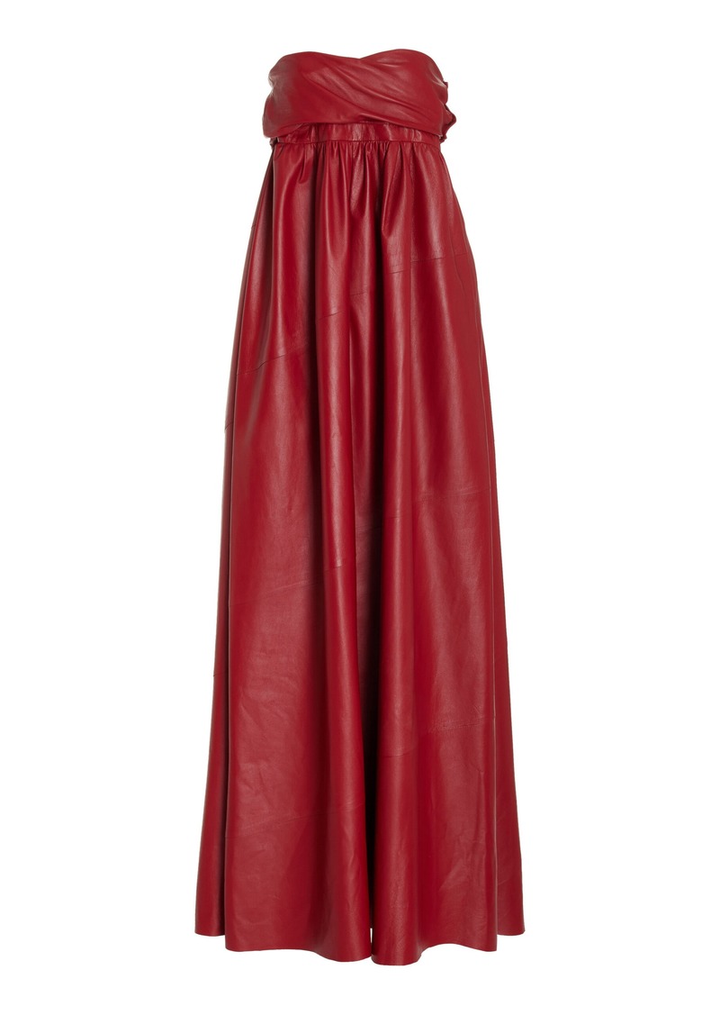Proenza Schouler - Leather Maxi Dress - Red - US 6 - Moda Operandi