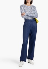 Proenza Schouler - Leopard-print cotton-jersey top - Blue - XL