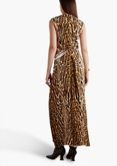 Proenza Schouler - Leopard-print stretch-crepe maxi dress - Brown - US 0