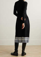 Proenza Schouler - Lila dégradé wool turtleneck midi dress - Black - XS