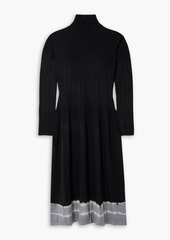 Proenza Schouler - Lila dégradé wool turtleneck midi dress - Black - XS