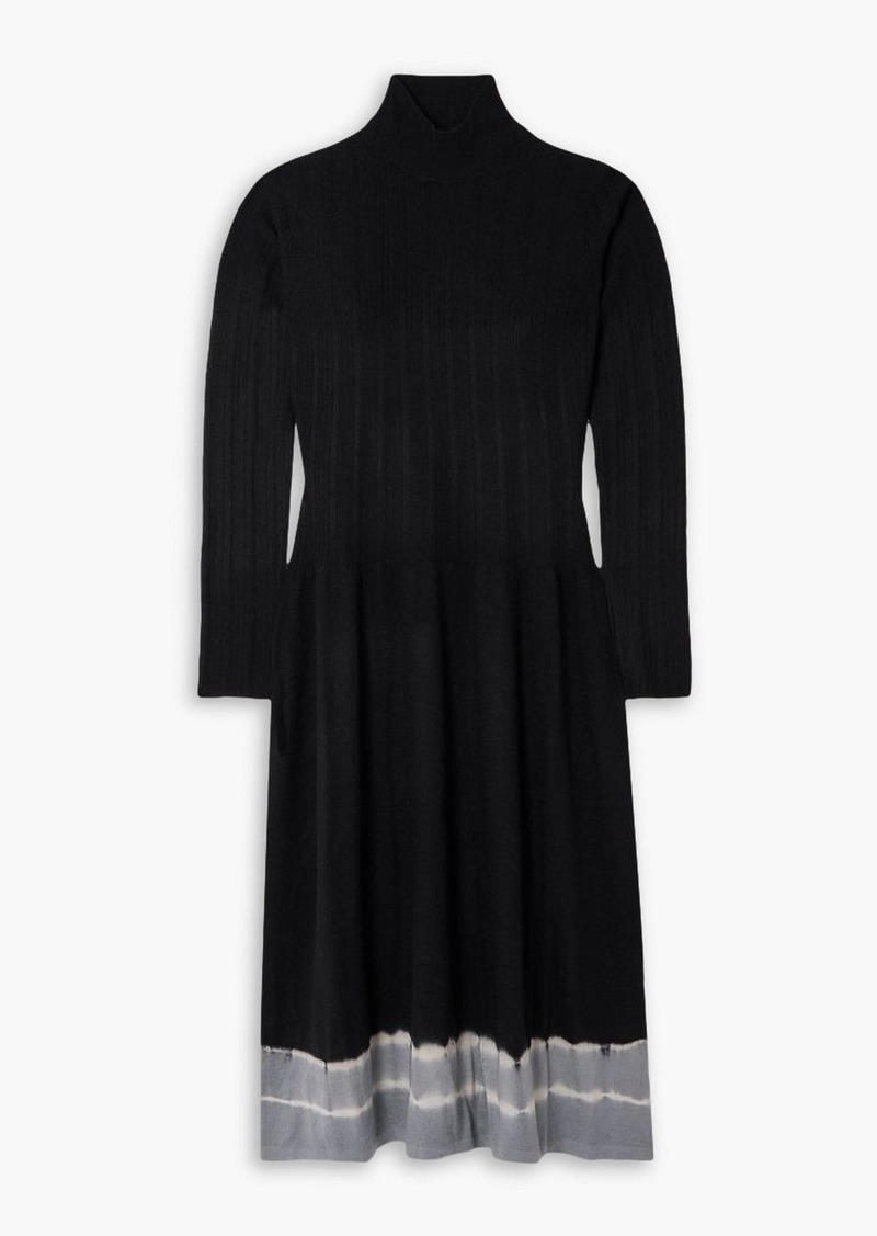 Proenza Schouler - Lila dégradé wool turtleneck midi dress - Black - XS