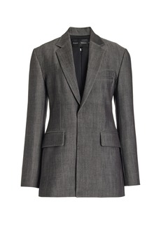 Proenza Schouler - Melange Wool-Blend Jacket - Grey - US 2 - Moda Operandi