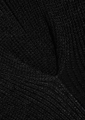 Proenza Schouler - Metallic ribbed-knit sweater - Black - S