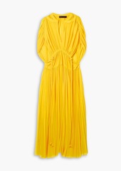 Proenza Schouler - Pleated jersey maxi dress - Yellow - US 0