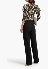 Proenza Schouler - Zebra-print slub cotton-jersey top - Animal print - XS