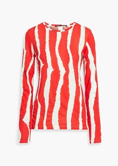 Proenza Schouler - Printed cotton-jersey top - Red - XL
