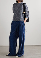 Proenza Schouler - Remy marled cotton-blend sweater - Blue - S