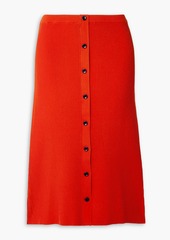 Proenza Schouler - Ribbed-knit midi skirt - Red - M