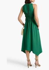 Proenza Schouler - Ruched poplin midi dress - Green - US 0