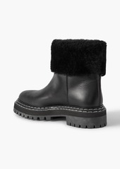 Proenza Schouler - Shearling-lined leather ankle boots - Black - EU 35