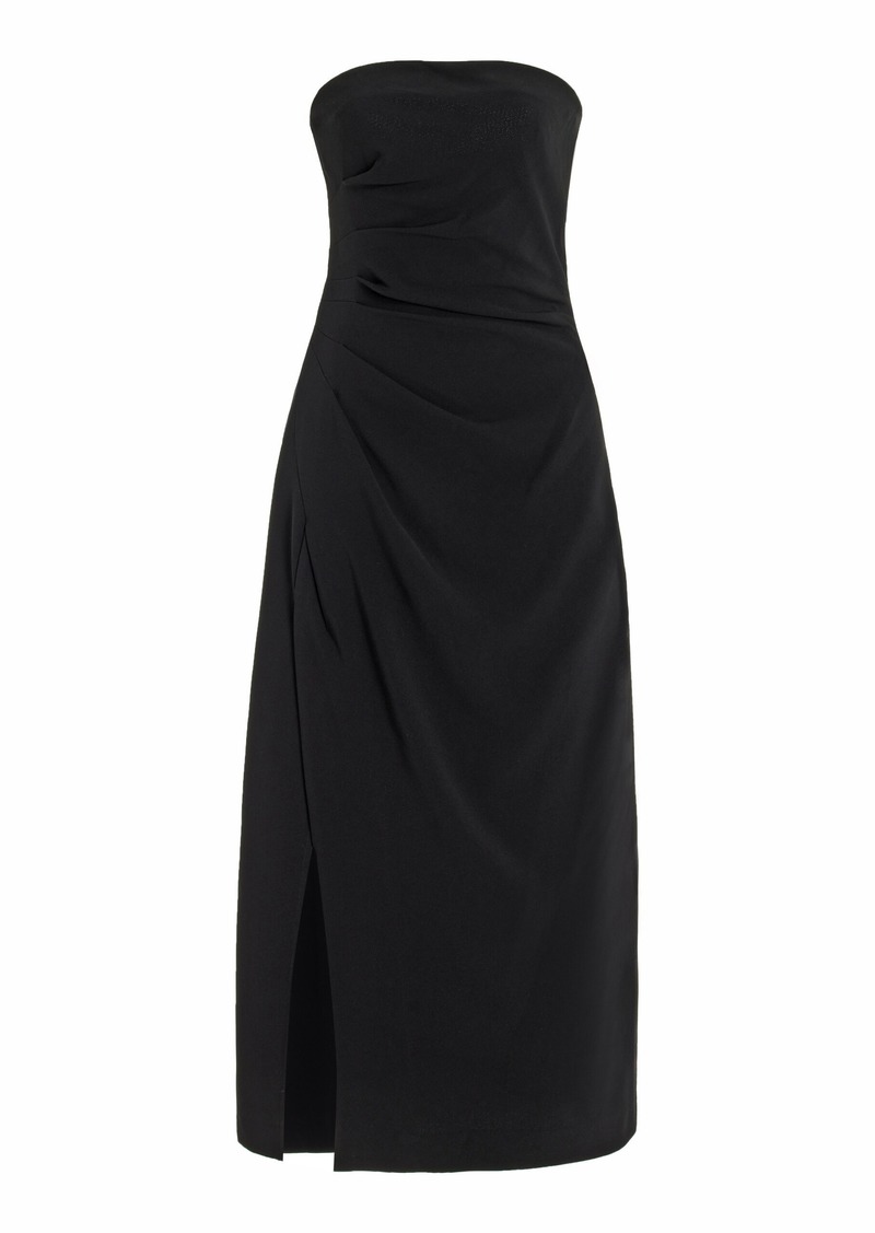 Proenza Schouler - Shira Strapless Crepe Midi Dress - Black - US 8 - Moda Operandi