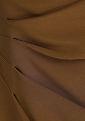 Proenza Schouler - Strapless draped crepe top - Brown - US 8