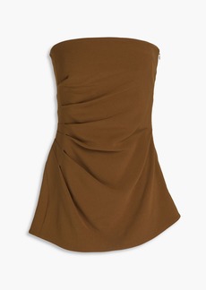 Proenza Schouler - Strapless draped crepe top - Brown - US 4