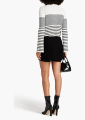 Proenza Schouler - Striped ribbed-knit sweater - White - XS