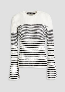 Proenza Schouler - Striped ribbed-knit sweater - White - XS