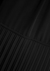 Proenza Schouler - Tie-detailed pleated crepe midi dress - Black - US 4