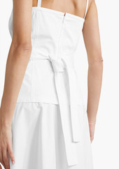 Proenza Schouler - Tiered cotton-blend poplin midi dress - White - US 12