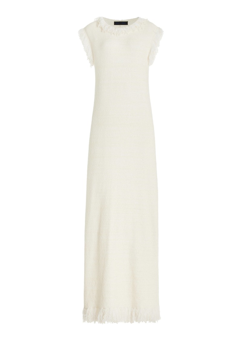 Proenza Schouler - Toni Bouclé Knit Wool-Blend Maxi Dress - Off-White - XS - Moda Operandi