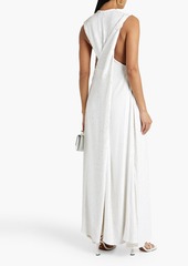 Proenza Schouler - Twisted sequined tulle maxi dress - White - US 4