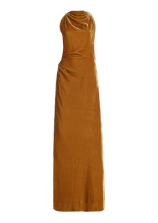 Proenza Schouler - Velvet Backless Maxi Dress - Orange - US 4 - Moda Operandi