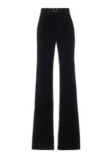 Proenza Schouler - Velvet Suiting Pants - Black/white - US 6 - Moda Operandi