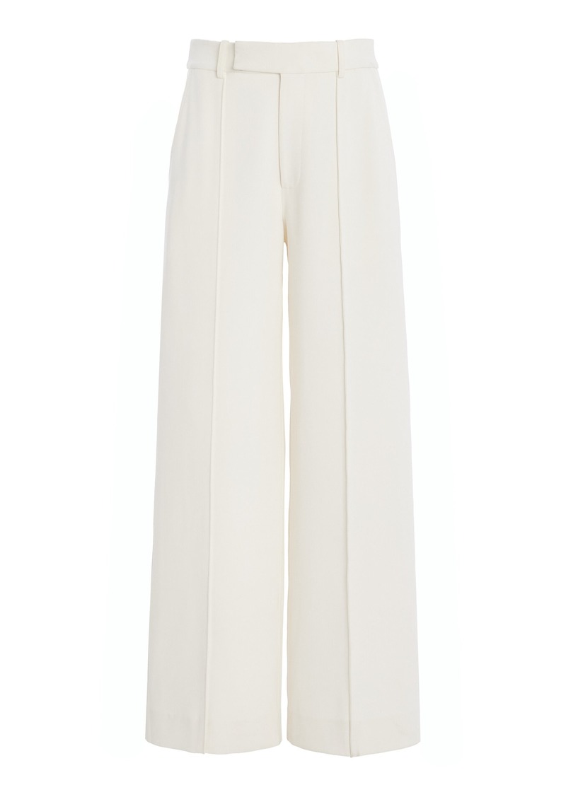 Proenza Schouler - Weyes Crepe Wide-Leg Pants  - White - US 0 - Moda Operandi